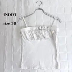 INDIVI インディヴィ キャミソール ベアトップ風 ベージュ　size38のサムネイル