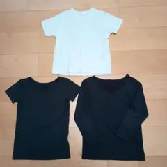 エアリズム半袖とTシャツ（120cm）、ノーブランド インナー（130cm）