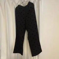 coca ドット柄フロッキーパンツ レディース サイズLのサムネイル