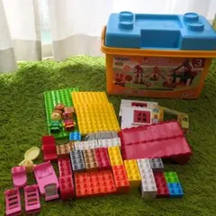 アンパンマン　ブロックラボ　おおきなパン工場とすてきなおうちブロックバケツ