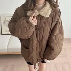 Ambre Neige volume knit padded jacke - メルカリ