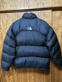 ザノースフェイス センターロゴ  700フィル ヌプシ ダウンジャケット 黒XL