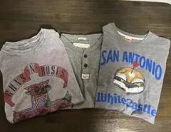 古着　グレー系　Tシャツ　3点セット