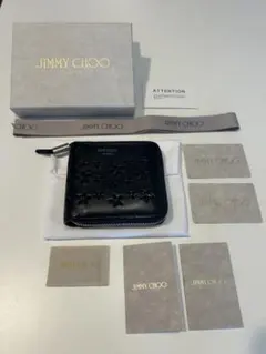 ★美品★JIMMY CHOO ジミーチュウ ブラックスター 二つ折り財布 サイフのサムネイル