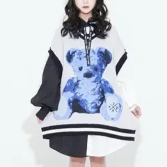 TRAVAS TOKYO Furry bear knit vest グレー Fのサムネイル
