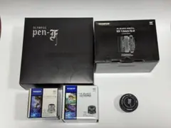 OLYMPUS PEN-F ブラック シャッター交換済 517回単焦点4本セットのサムネイル