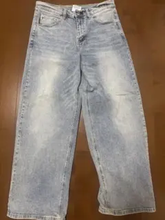 PRO CLUB ワイドレッグ デニムパンツ 32