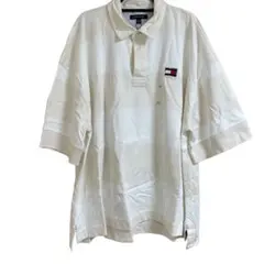 新品未使用タグ付き　トミーヒルフィガー　ラガーシャツ　ポロシャツ　ボーダーXXL