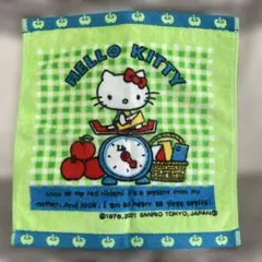 《新品》ハローキティ ミニタオル ハンカチ りんご柄のサムネイル
