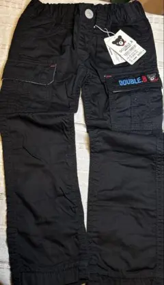 DOUBLE B ブラック ロングパンツ 100