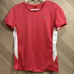 プーマ PUMA テニスウェア レディース L ピンク Tシャツ 半袖 訳ありのサムネイル