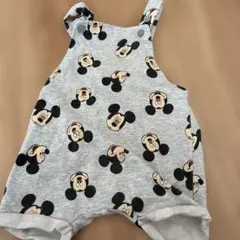 ミッキーマウスH&M ベビーオーバーオール　グレー