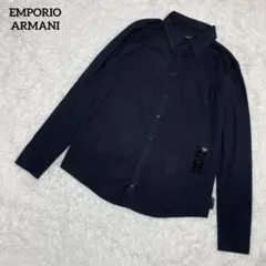 【美品・XL】エンポリオアルマーニ　長袖シャツ・イーグルロゴ・easy fit