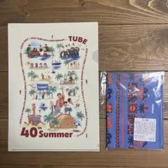 TUBE 40th Summer 購入特典　ビッグハンカチ & クリアファイル