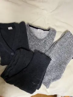 ジェラートピケ　上下　カーディガン　ハーフパンツ