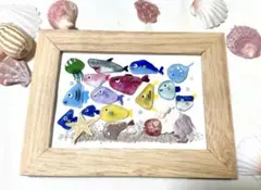 エコネコ 絵子猫 ECONECO キャンパス アート 絵 絵画 シェル 貝殻