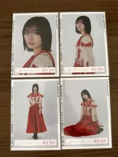 藤吉夏鈴 櫻坂46 生写真 「小林由依卒業コンサート」赤衣装