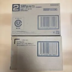 真骨彫　仮面ライダー旧１号&１号（桜島Ver.）のサムネイル