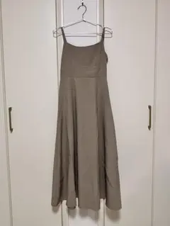 SNIDEL ベージュ キャミワンピース ロング丈