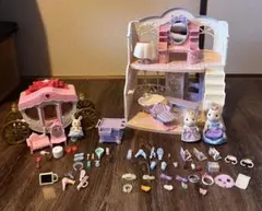 シルバニアファミリー ヘアサロン　馬車　美容師さん　セット