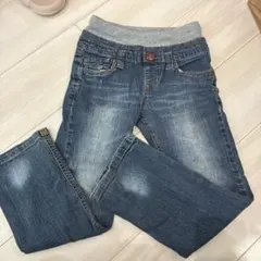 デニムブルー ウエストゴム パンツ