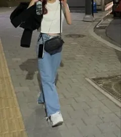 ZARA ワイドレッグデニム 32