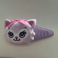 SWIMMER ヘアクリップ パステルパープル 猫のサムネイル