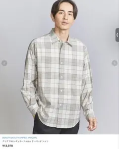 期間限定価格　クリア T/W レギュラーフォルム テーパード シャツ