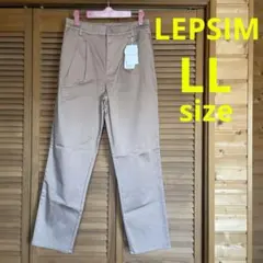 【新品・未使用】LEPSIM ストレートテーパーパンツ LLサイズ