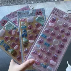 おぱんちゅうさぎ　りったい　シール　4枚セット