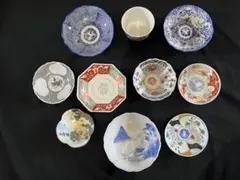 【難あり】 有田焼 伊万里 古伊万里 九谷焼 皿 なます皿10客 管理A4295のサムネイル
