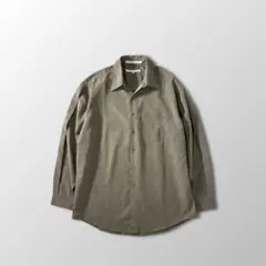 ペリーエリス レーヨン チェック　シャツ L 茶系　ブラウン　ベージュのサムネイル