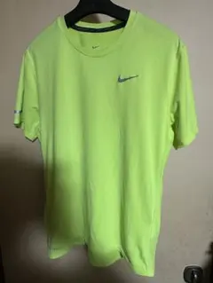 NIKE RUNNING DRI-FIT 蛍光イエロー Tシャツ サイズM
