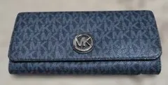 Michael Kors ネイビー 長財布