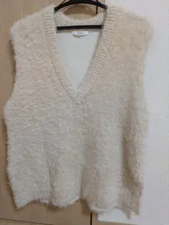 DISCOATフェザーヤーンチュニックベスト