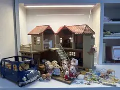 シルバニアファミリー あかりの灯る大きなお家と家具