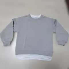 グローバルワーク　カットソー　重ね着風トレーナー　120