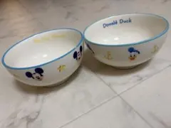 ミッキーマウス・ドナルドダック茶碗2個セット