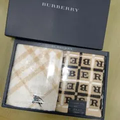 BURBERRY　フェイスタオル2枚セット　34×75cm
