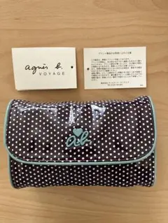新品　agnès b. VOYAGE アニエスべー　ポーチ ダークブラウン