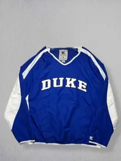 DUKE大学 Colosseum プルオーバー ブルー×ホワイト M カレッジ系