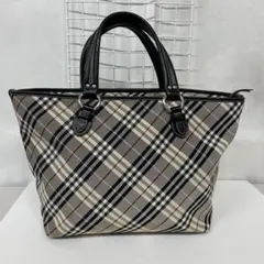 Burberry ブルーレーベル　トートバッグ　ノバチェック　キャンバス　A4