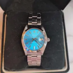 猫博士　ROLEX OYSTERDATE PRECISION ブルー文字盤 猫博士様専用 ROLEX OYSTERDATE PRECISION ブルー文字盤 - メルカリ