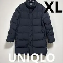 UNIQLO ダウンジャケット　ロング　ダウンコート　ネイビー　軽量　防風　撥水のサムネイル