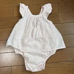 【美品】babyGap ワンピロンパース 女の子　ラメ　60㎝