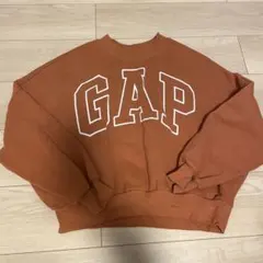 GAP オレンジ ロゴスウェット Mサイズ