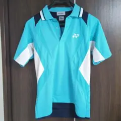 YONEX 吸汗速乾 ポロシャツ S アクアブルー
