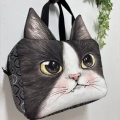 ち*び様 フェイスバッグ　コヤンイサムチョン　ジョーズ君　猫　ハチワレ