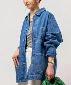 B.C STOCK ブルーデニムジャケット オーバーサイズ