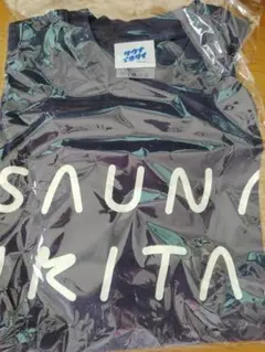 【新品未使用】サウナイキタイ 英字ロゴTシャツ ネイビー Lサイズ